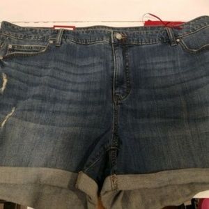 Jennifer Lopez Size 22W distressed Jean Shorts -